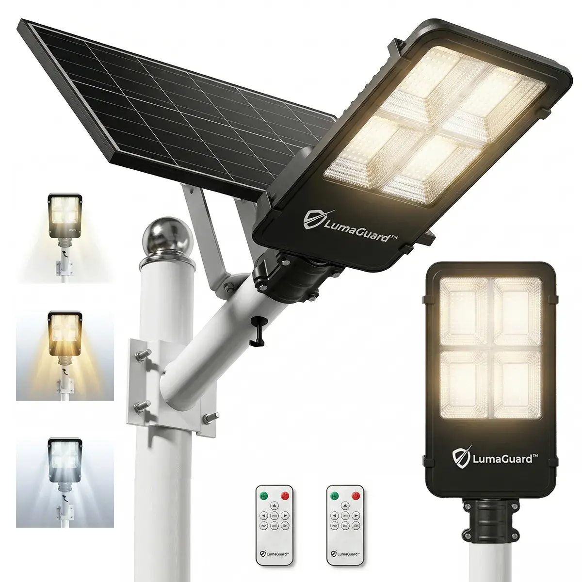 Sistema de iluminación solar de seguridad para exteriores