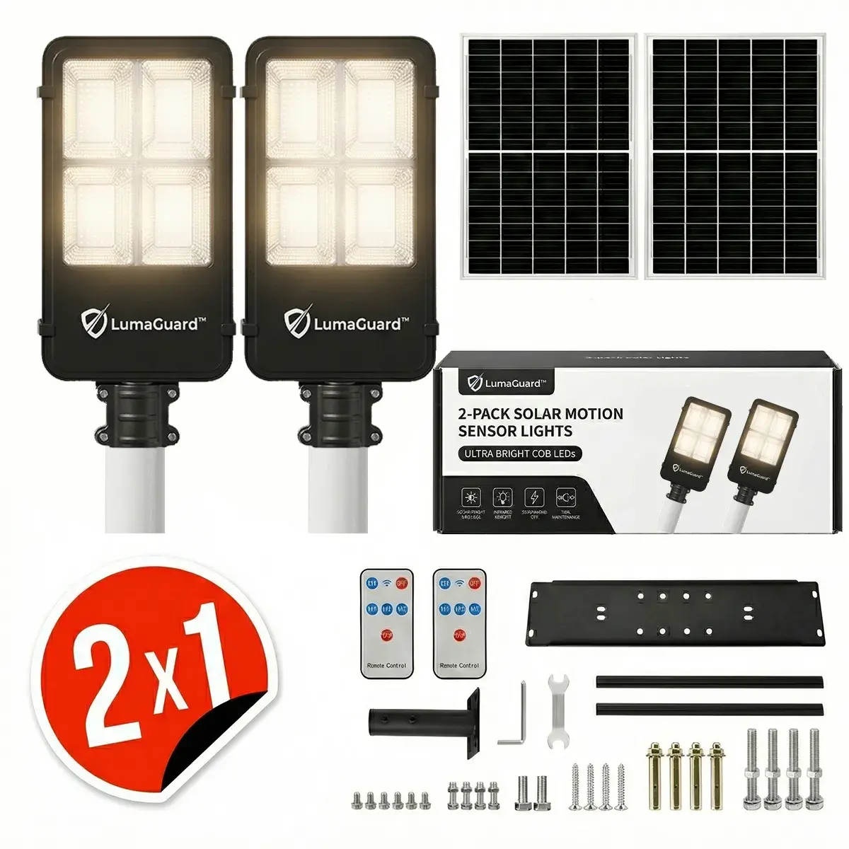 Contenido del paquete de las luces solares